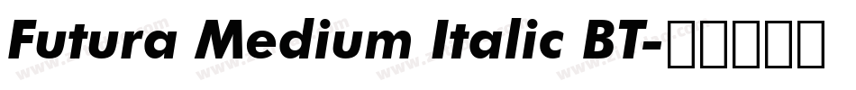 Futura Medium Italic BT字体转换